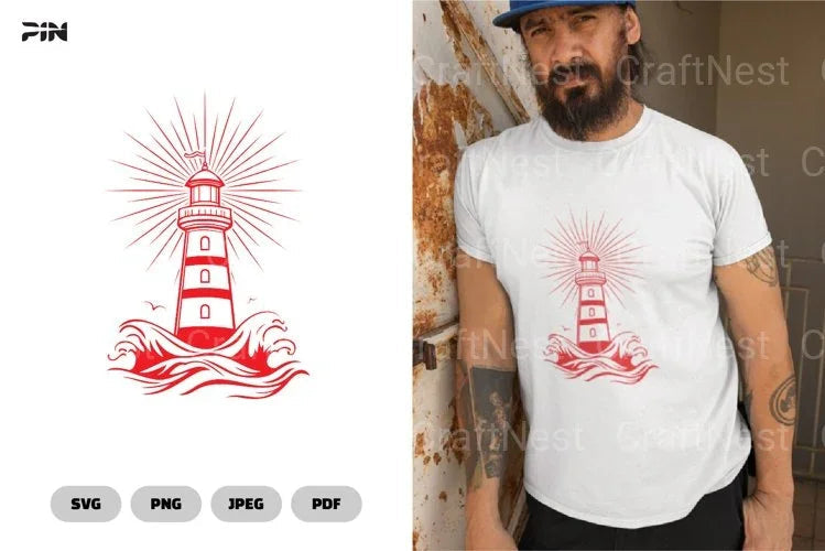 Lighthouse Doodle Cutfile SVG Bundle - CraftNest - Digital Crafting and Art