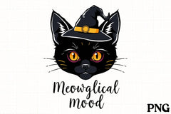 Black Cat Witch Hat Halloween Clipart Bundle - CraftNest - Digital Crafting and Art