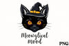 Black Cat Witch Hat Halloween Clipart Bundle