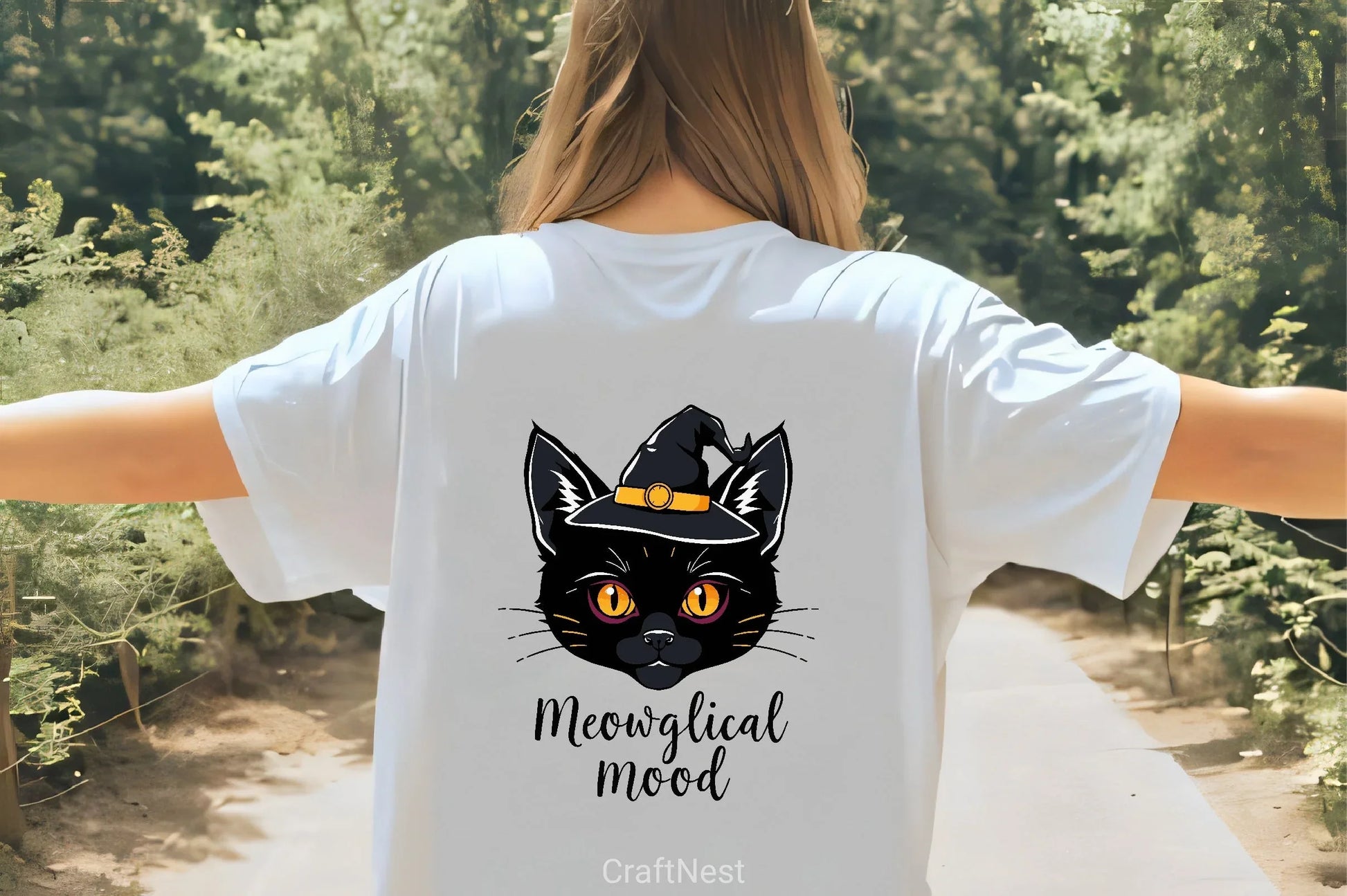 Black Cat Witch Hat Halloween Clipart Bundle - CraftNest - Digital Crafting and Art