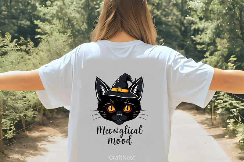 Black Cat Witch Hat Halloween Clipart Bundle - CraftNest - Digital Crafting and Art