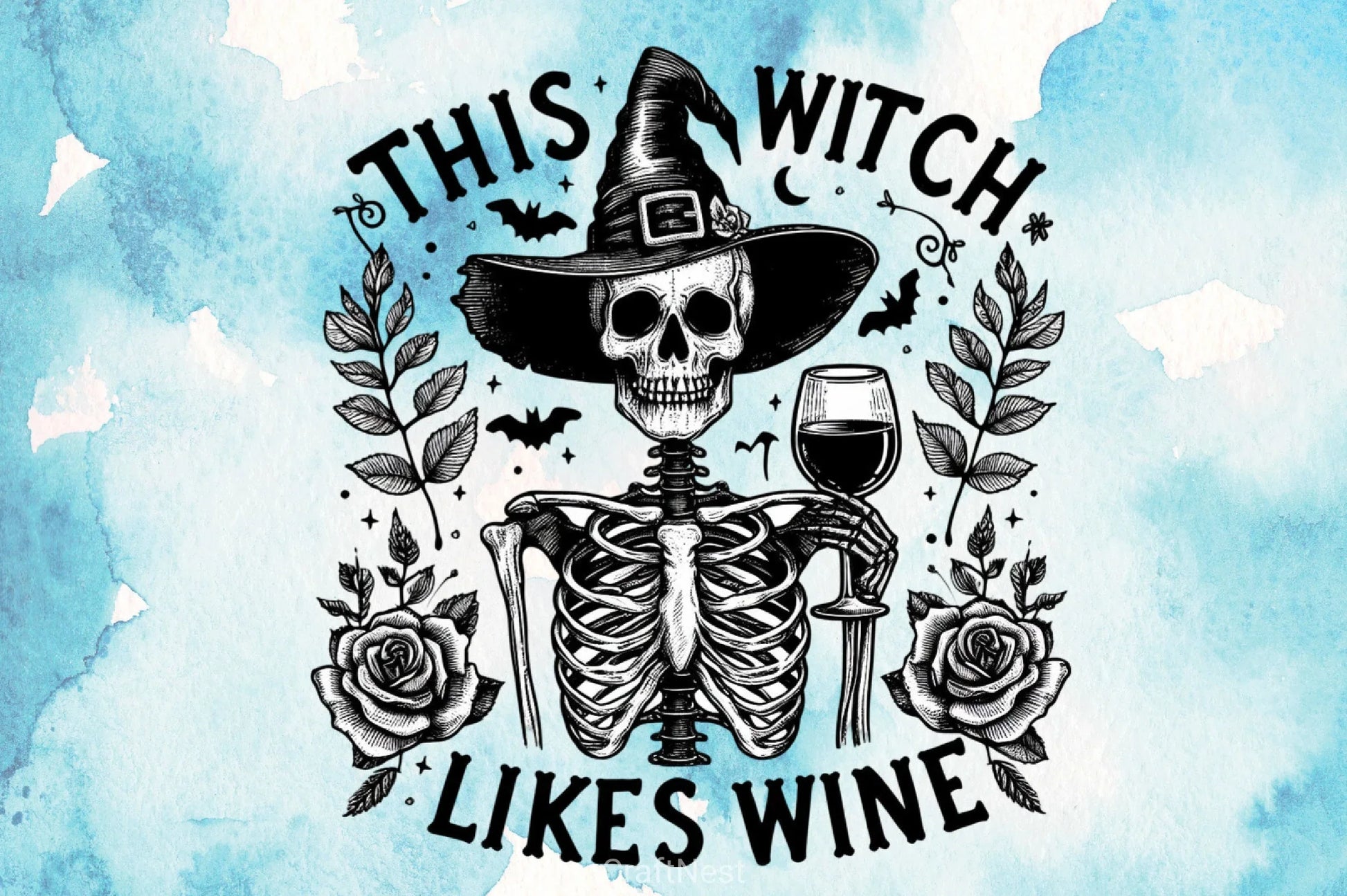 Witch & Skeleton Clipart Bundle - CraftNest - Digital Crafting and Art