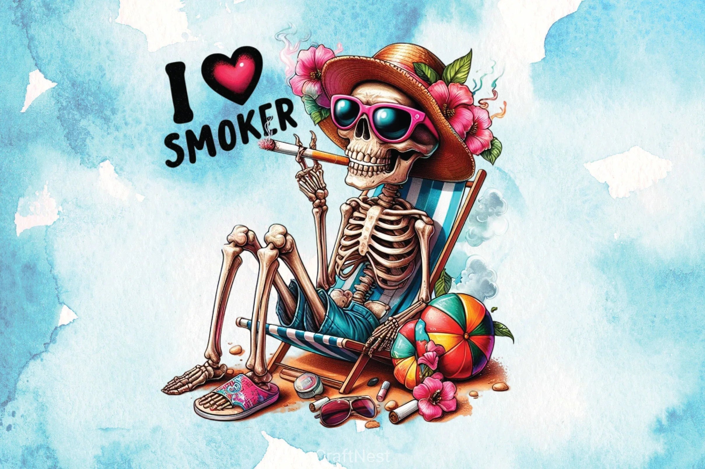 I Love Smoker Clipart Bundle - CraftNest - Digital Crafting and Art