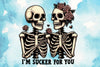 Sucker For You Skeleton Clipart Bundle