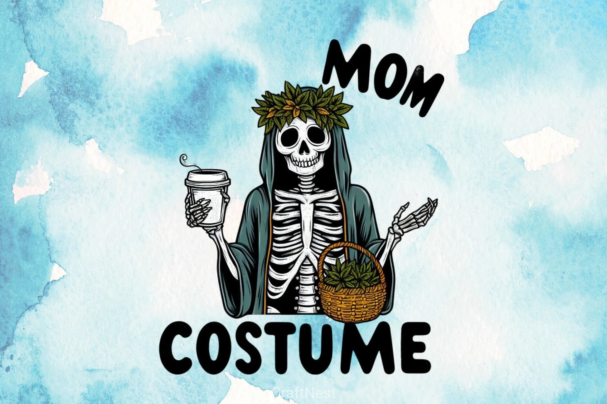 Mom Skeleton Costume Clipart Bundle - CraftNest - Digital Crafting and Art