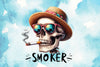 Smoker Skeleton Clipart Bundle