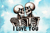 I Love You Skeleton Clipart Bundle