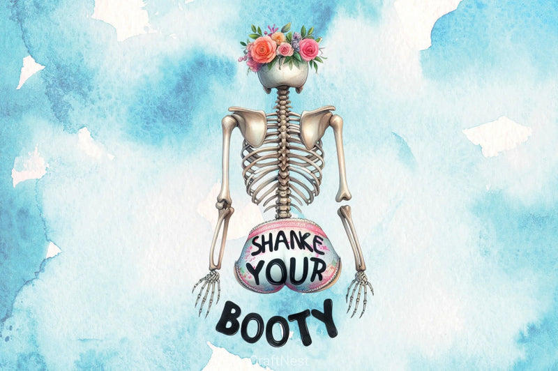 Skeleton Clipart Bundle 1 - CraftNest - Digital Crafting and Art