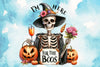 I'm Here For The Boos Skeleton Clipart Bundle