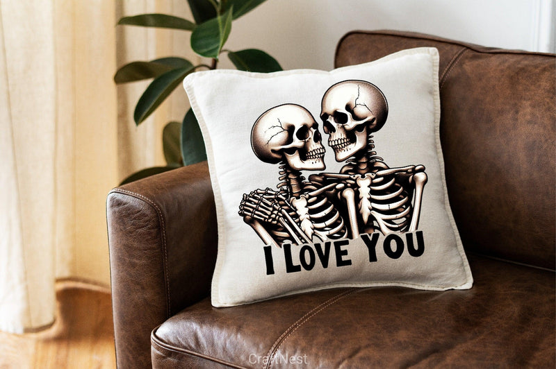 I Love You Skeleton Clipart Bundle - CraftNest - Digital Crafting and Art