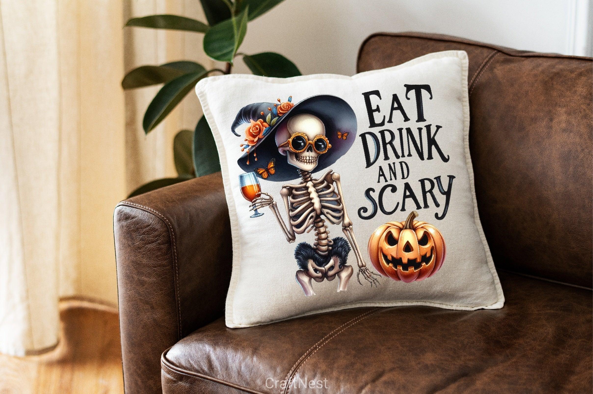 Eat Drink Scary Clipart Bundle - CraftNest - Digital Crafting and Art