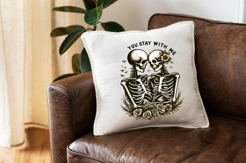 You Stay With Me Skeleton Clipart Bundle - CraftNest - Digital Crafting and Art