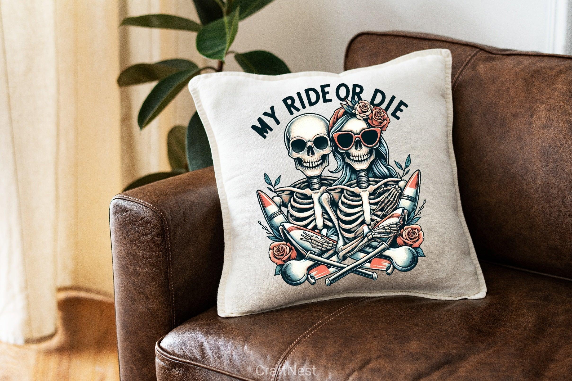 My Ride Or Die Skeleton Clipart Bundle - CraftNest - Digital Crafting and Art
