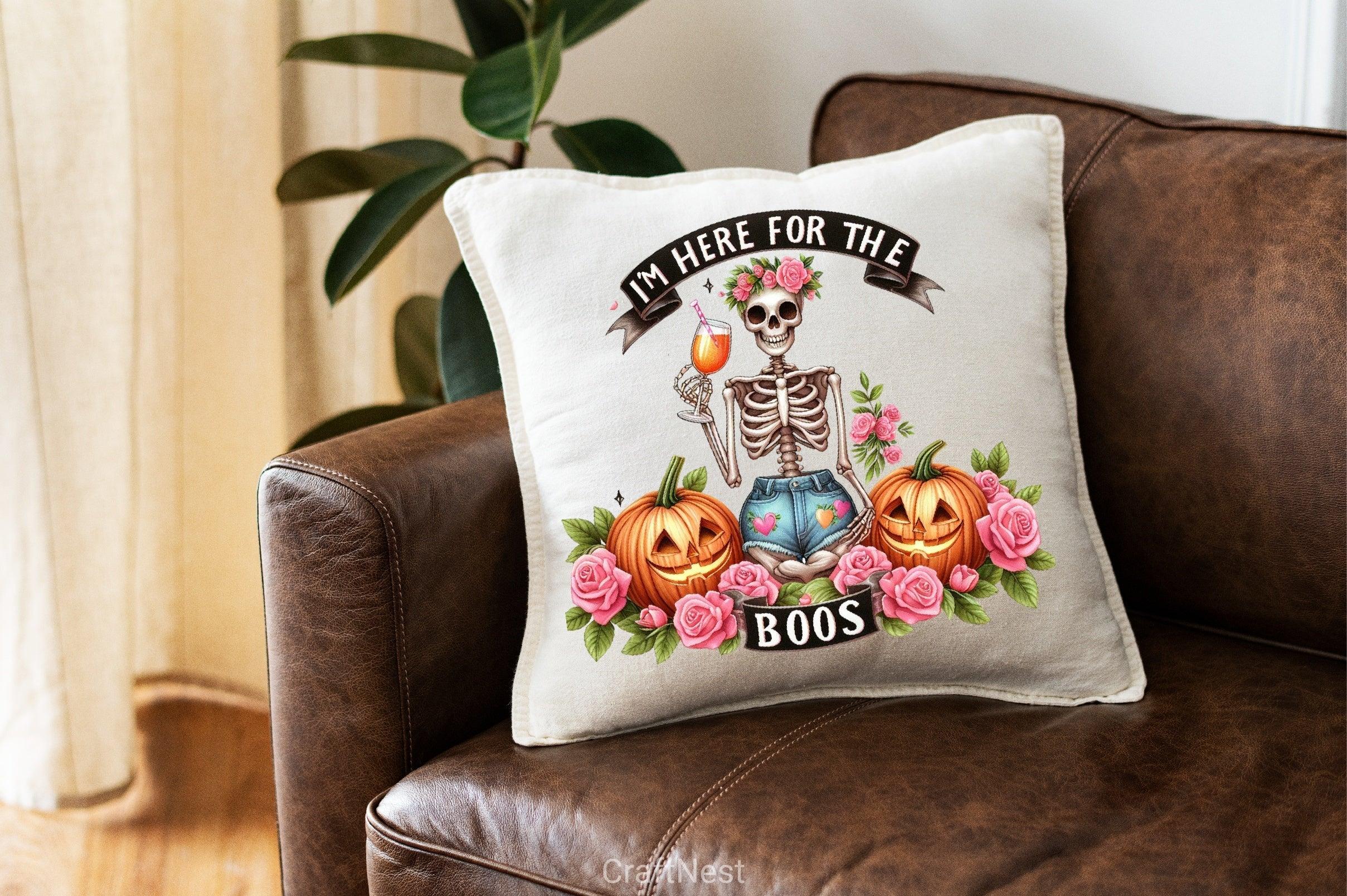 I'm Here For The Boos Skeleton Clipart Bundle - CraftNest - Digital Crafting and Art