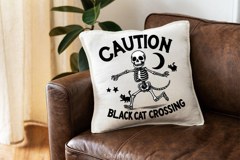 Caution Black Cat Clipart Bundle - CraftNest - Digital Crafting and Art