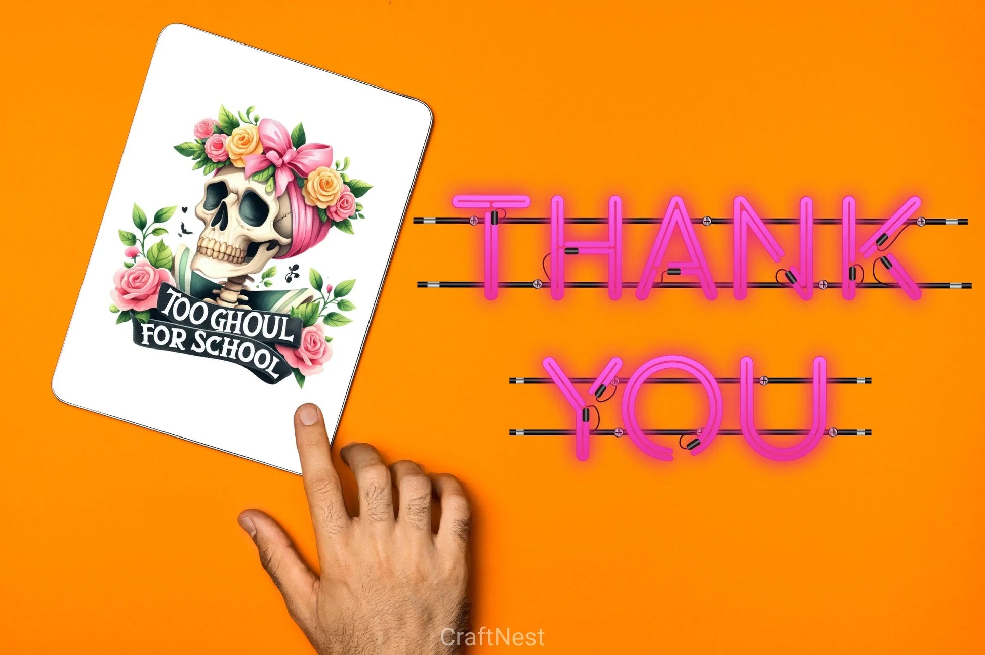 Too Ghoul For School Skeleton Clipart Bundle - CraftNest - Digital Crafting and Art