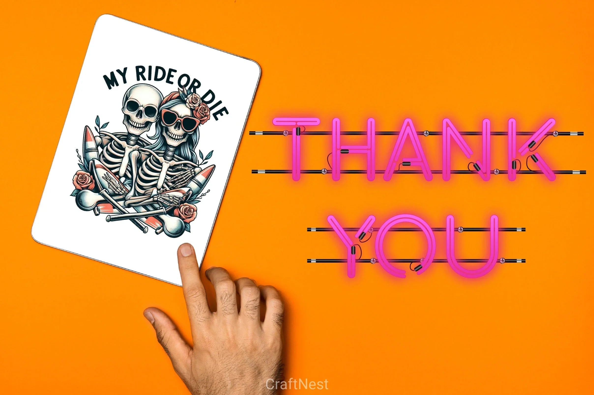 My Ride Or Die Skeleton Clipart Bundle - CraftNest - Digital Crafting and Art