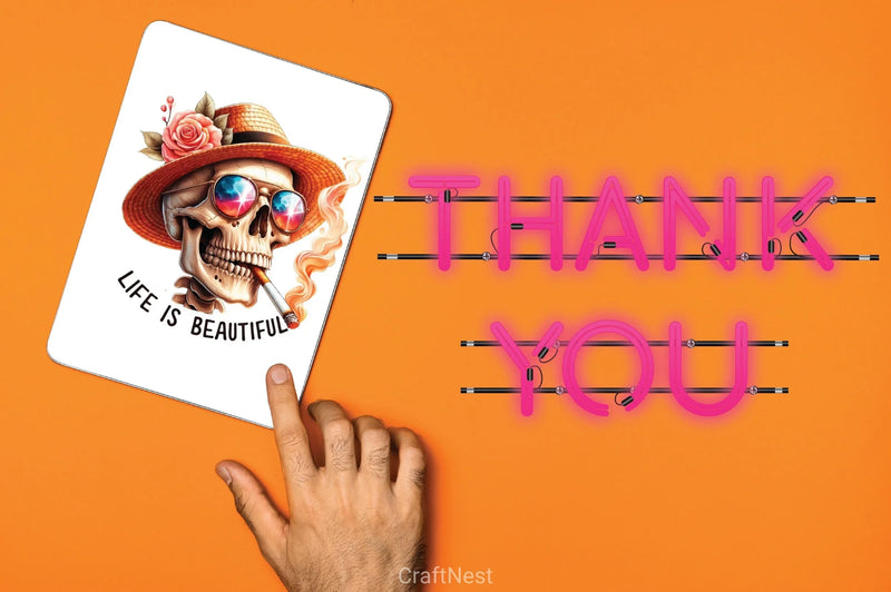 Life Is Beautiful Skeleton Clipart Bundle - CraftNest - Digital Crafting and Art