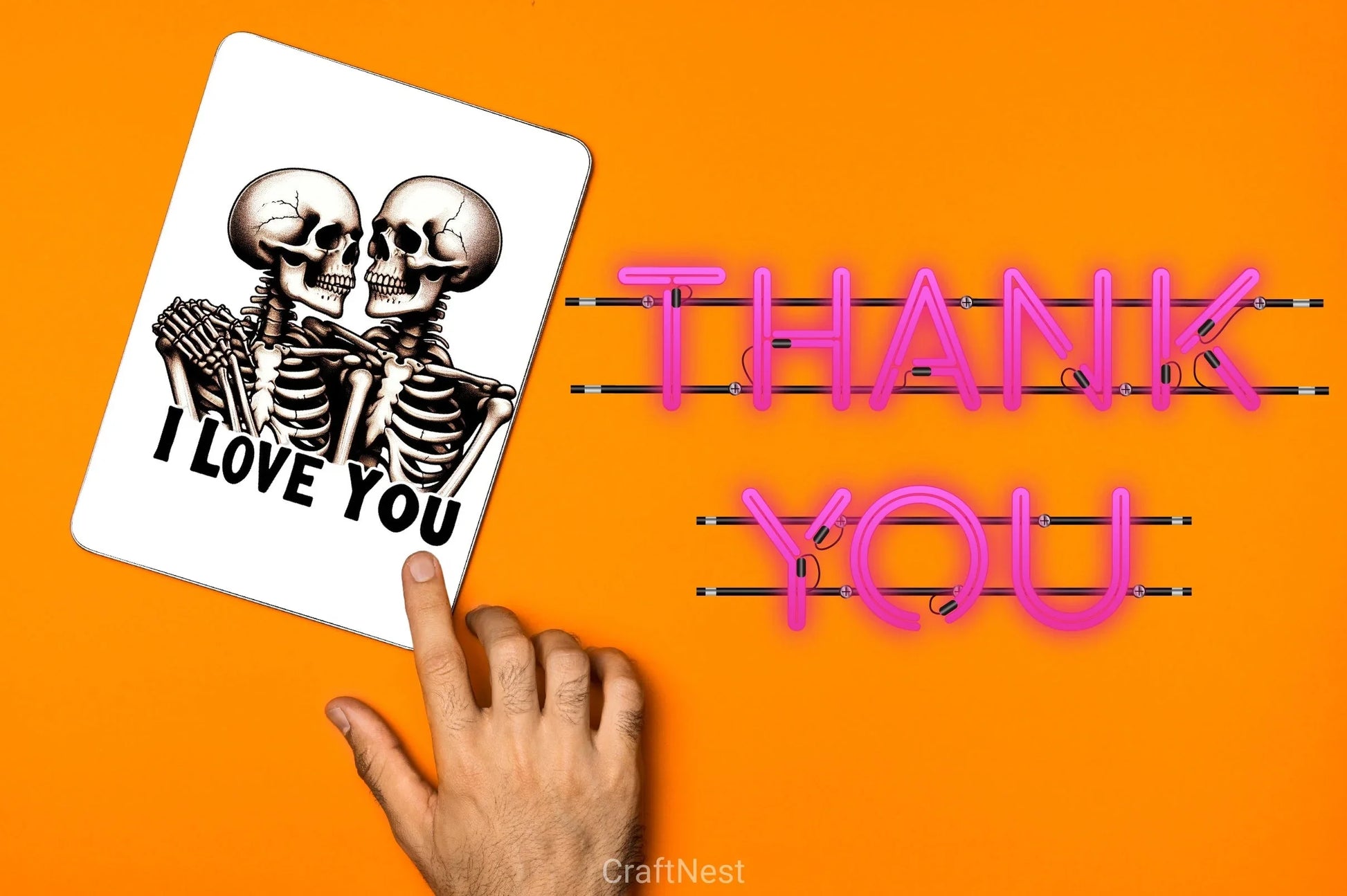 I Love You Skeleton Clipart Bundle - CraftNest - Digital Crafting and Art