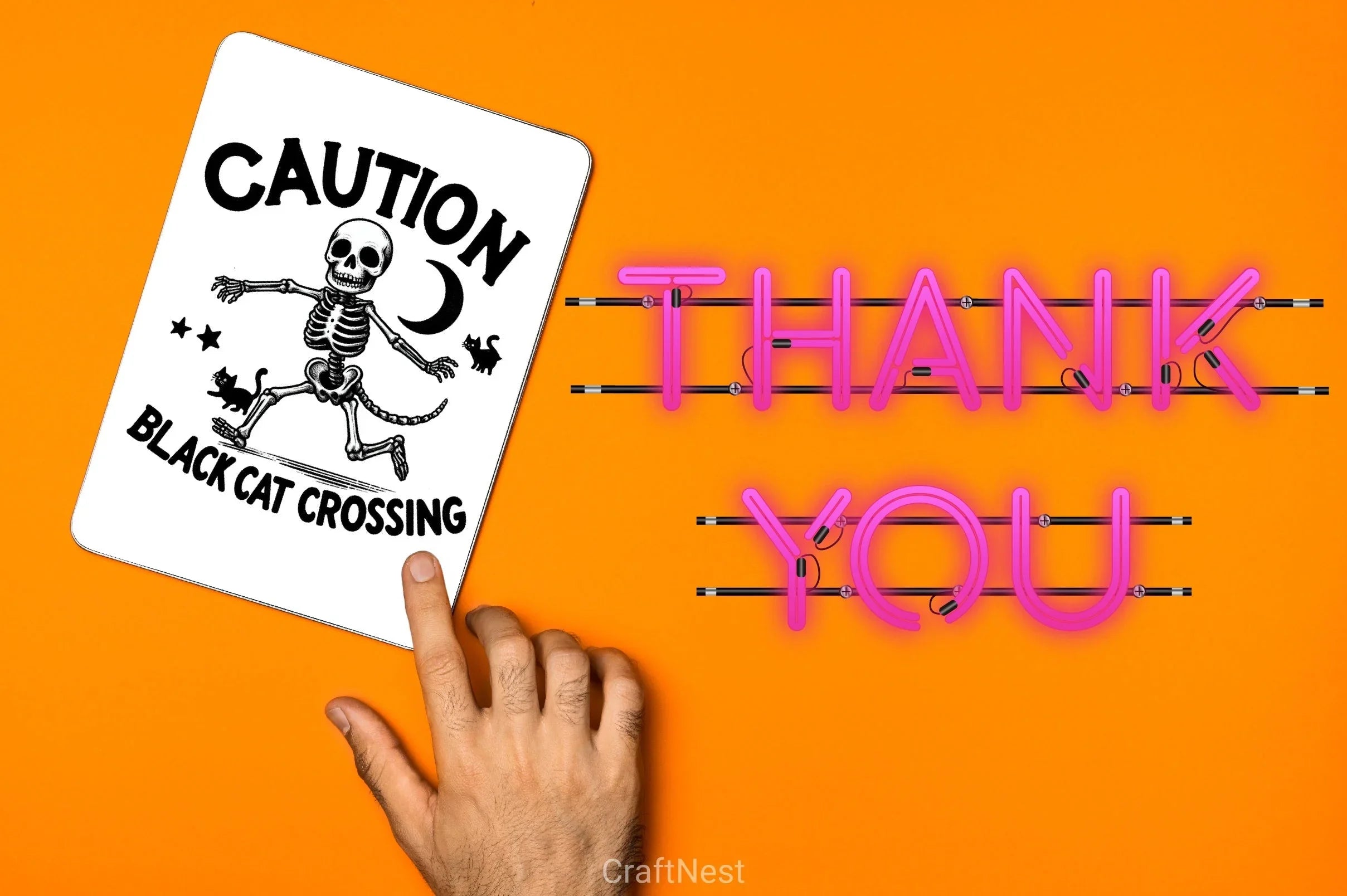 Caution Black Cat Clipart Bundle - CraftNest - Digital Crafting and Art