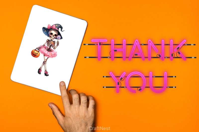 Halloween Skeleton Quotes Clipart Bundle - CraftNest - Digital Crafting and Art