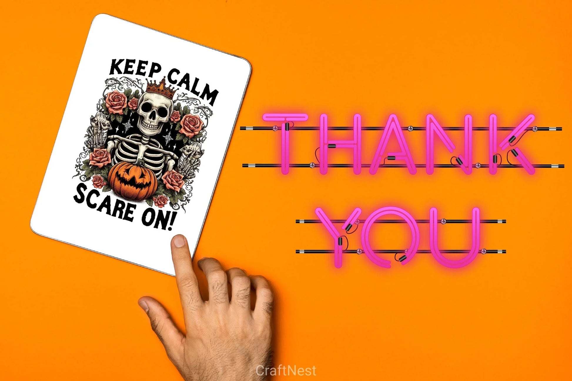 Keep Calm Scare On Skeleton Clipart Bundle - CraftNest - Digital Crafting and Art