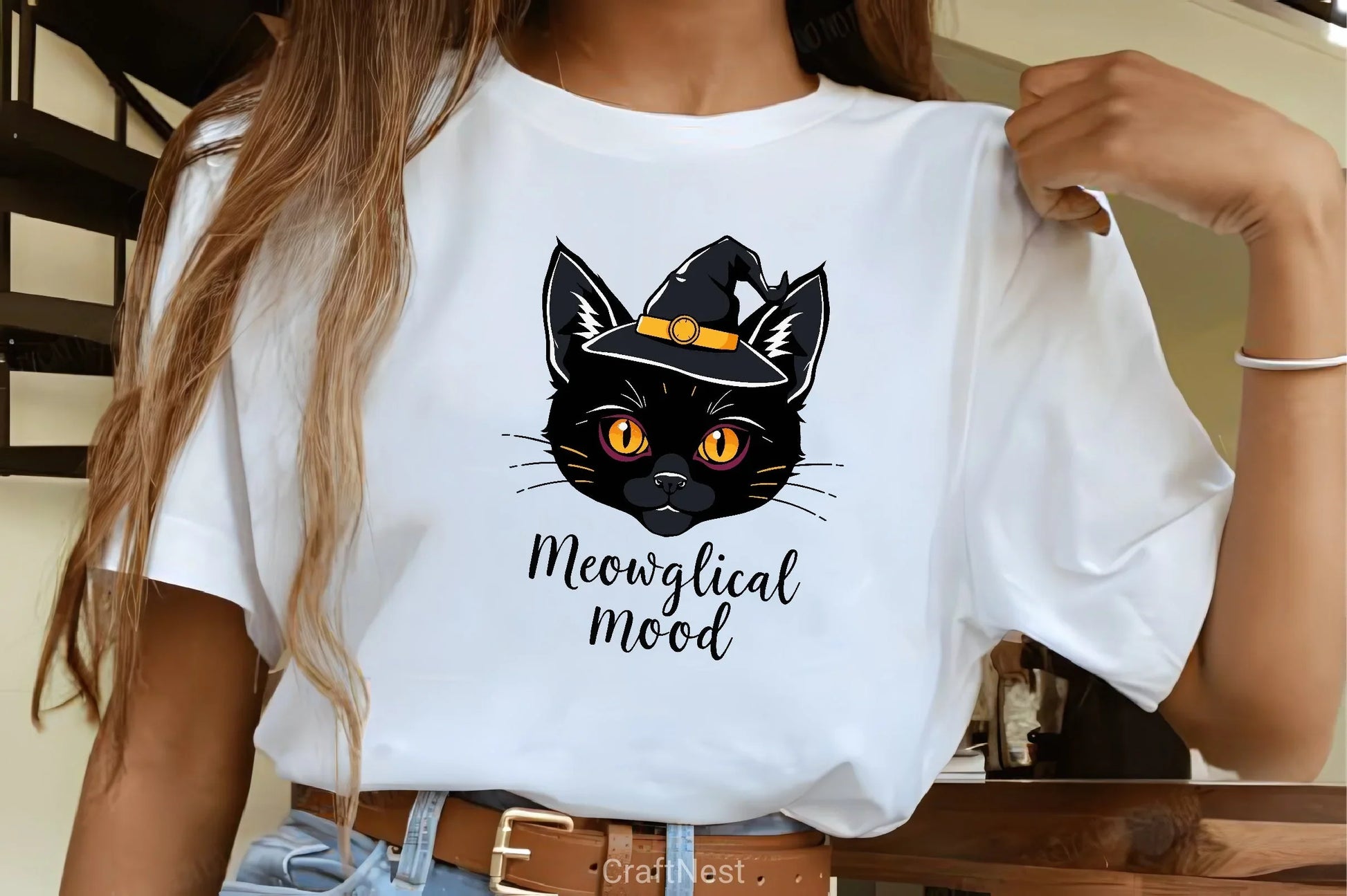 Black Cat Witch Hat Halloween Clipart Bundle - CraftNest - Digital Crafting and Art