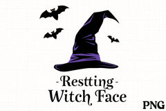 Resting Witch Face Halloween Clipart Bundle - CraftNest - Digital Crafting and Art