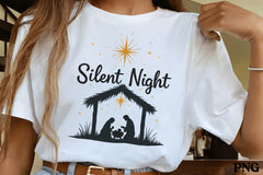 Silent Night Nativity Scene Clipart Bundle - CraftNest - Digital Crafting and Art