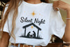 Silent Night Nativity Scene Clipart Bundle