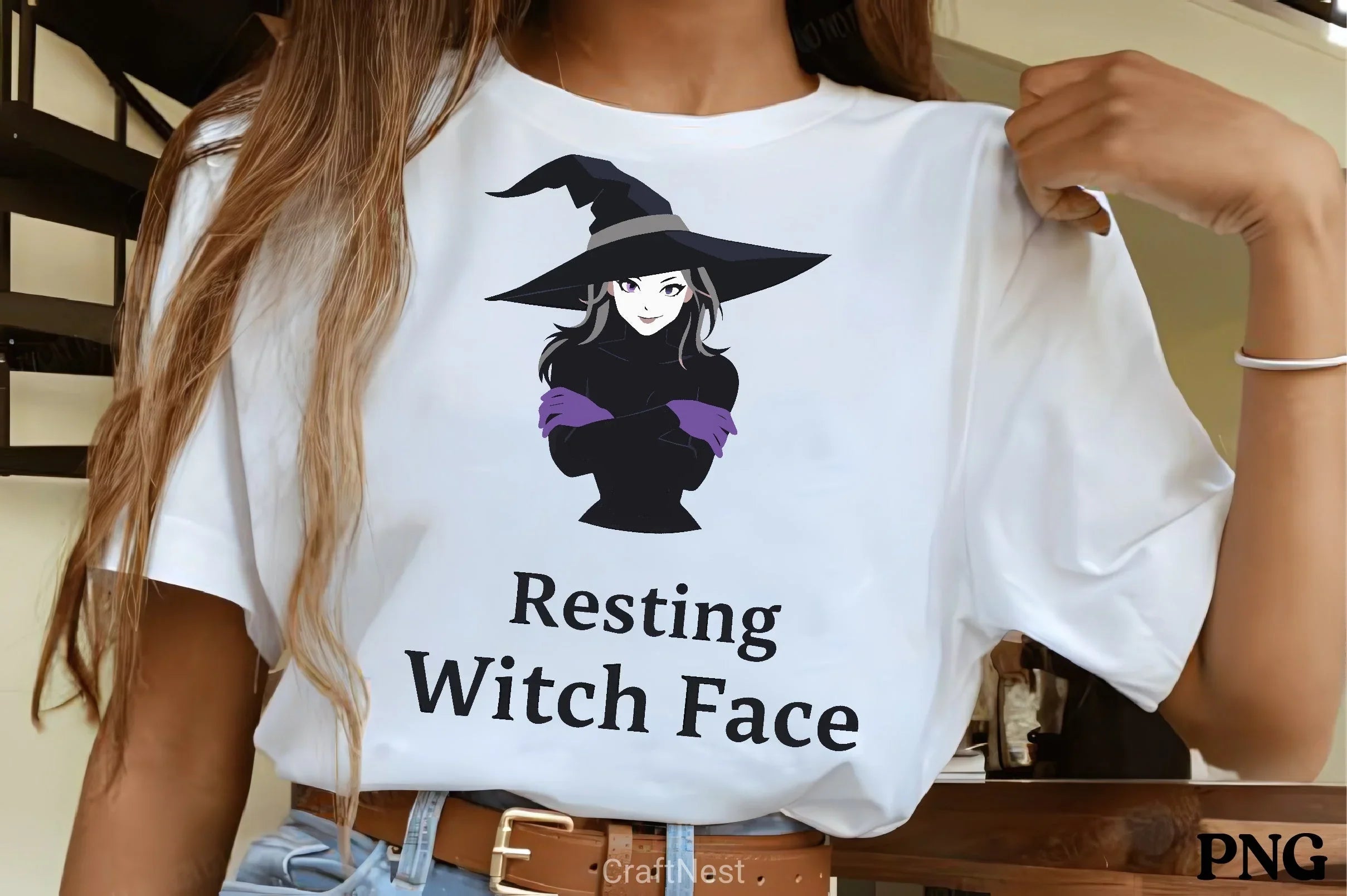 Resting Witch Face Anime Girl Clipart Bundle - CraftNest - Digital Crafting and Art
