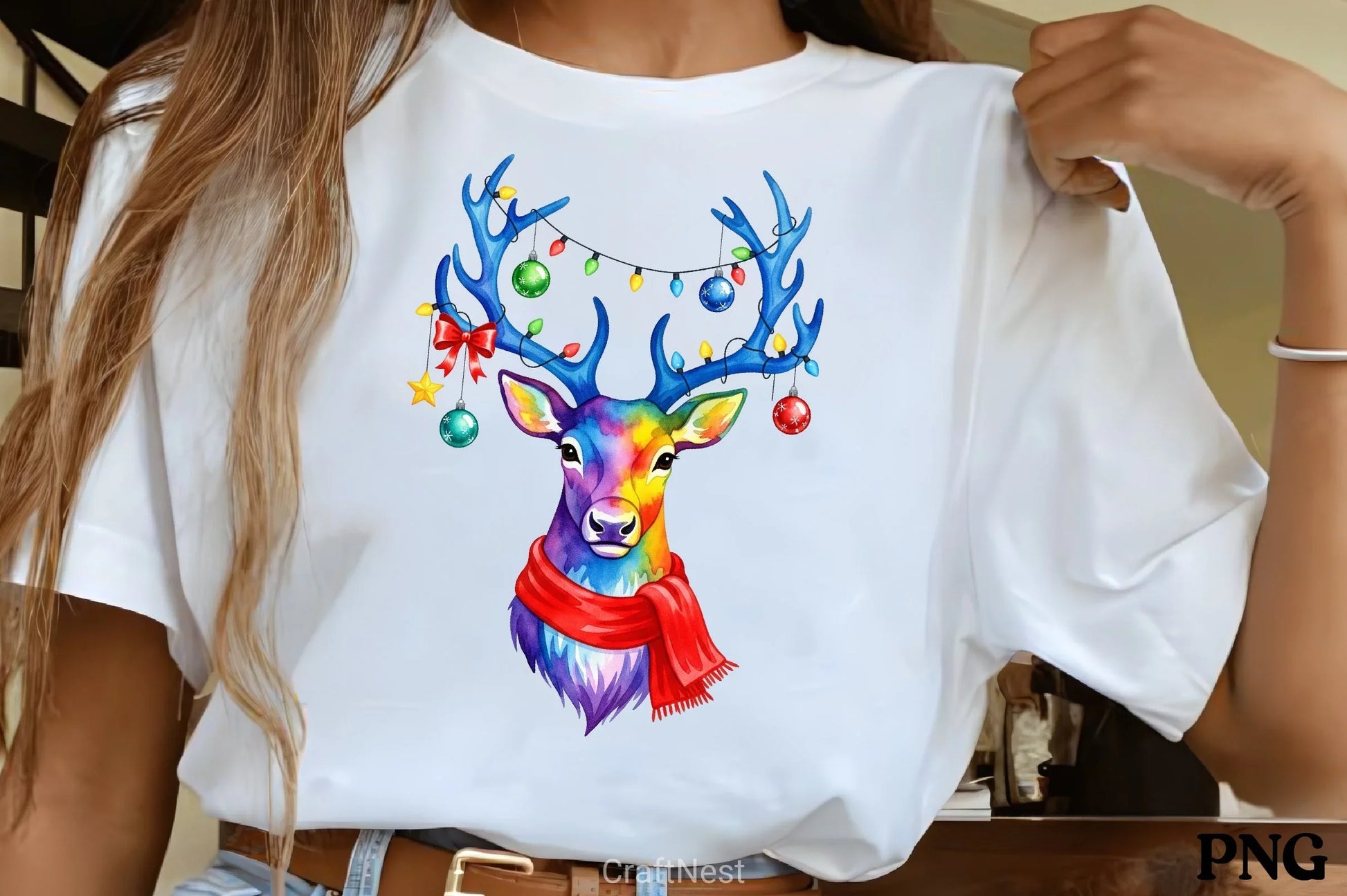 Reindeer Lights Clipart Bundle - CraftNest - Digital Crafting and Art