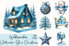 Blue Christmas Clipart Bundle