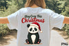 Cute Panda Santa Hat Christmas Clipart Bundle