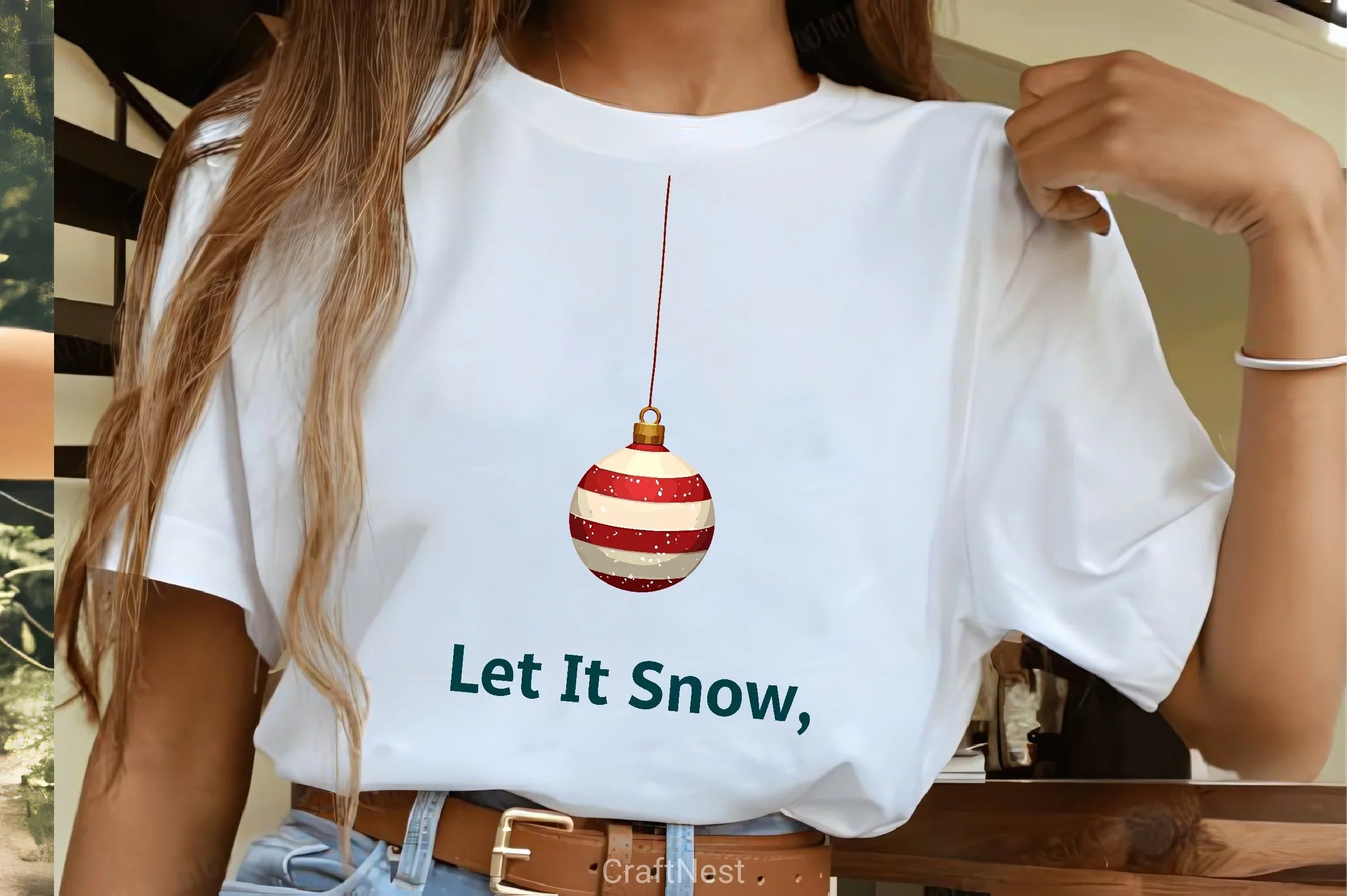 Striped Christmas Ornament Clipart Bundle - CraftNest - Digital Crafting and Art