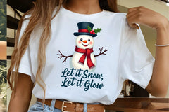 Cheerful Snowman Clipart Bundle - CraftNest - Digital Crafting and Art