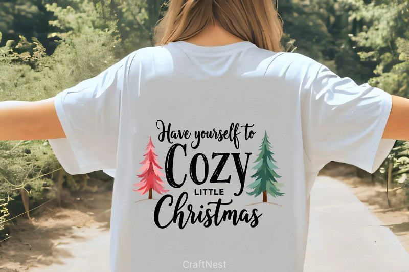 Cozy Christmas Tree Quote Clipart Bundle - CraftNest - Digital Crafting and Art