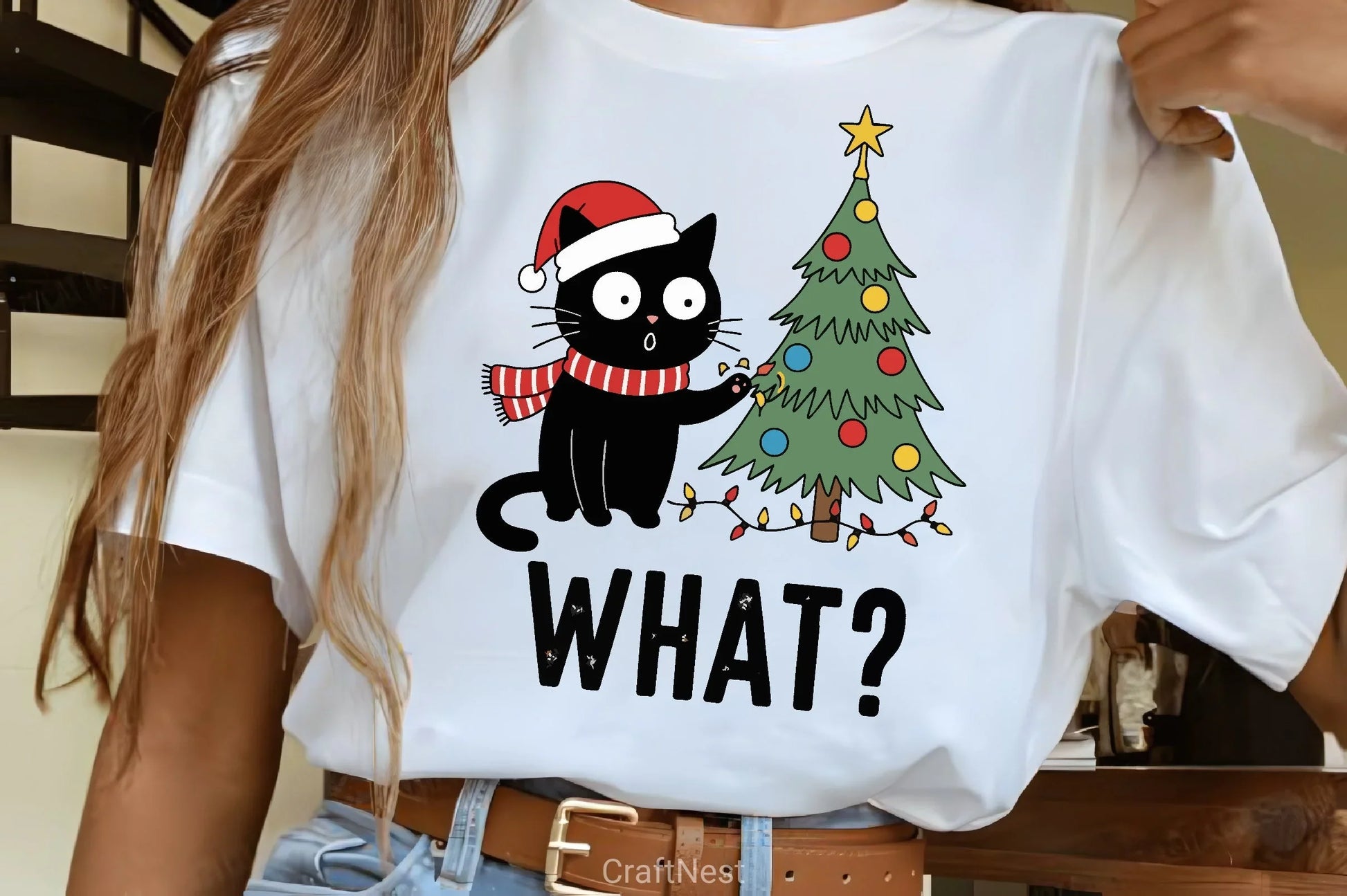 Black Cat Christmas Tree Clipart Bundle - CraftNest - Digital Crafting and Art