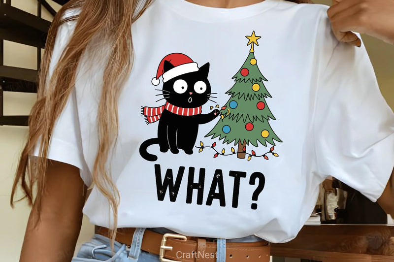 Black Cat Christmas Tree Clipart Bundle - CraftNest - Digital Crafting and Art