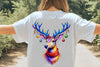 Colorful Christmas Reindeer Clipart Bundle