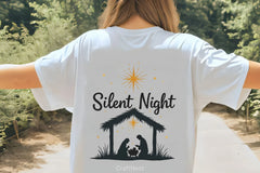 Silent Night Nativity Scene Clipart Bundle - CraftNest - Digital Crafting and Art