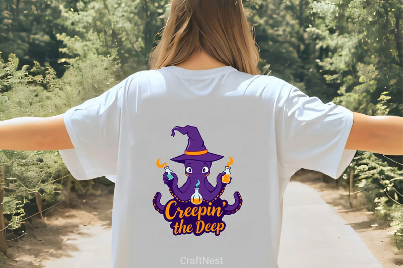 Creepy Octopus Witch Clipart Bundle - CraftNest - Digital Crafting and Art