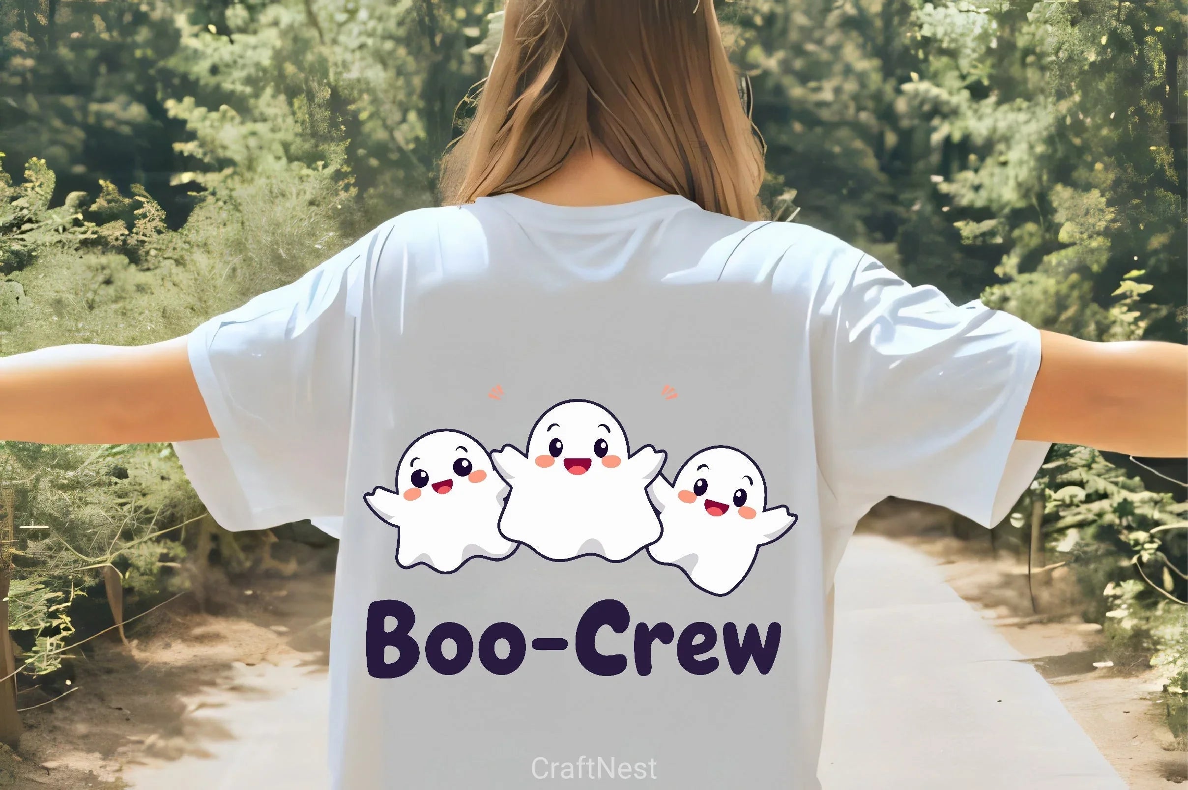 Cute Ghost Boo Crew Clipart Bundle - CraftNest - Digital Crafting and Art