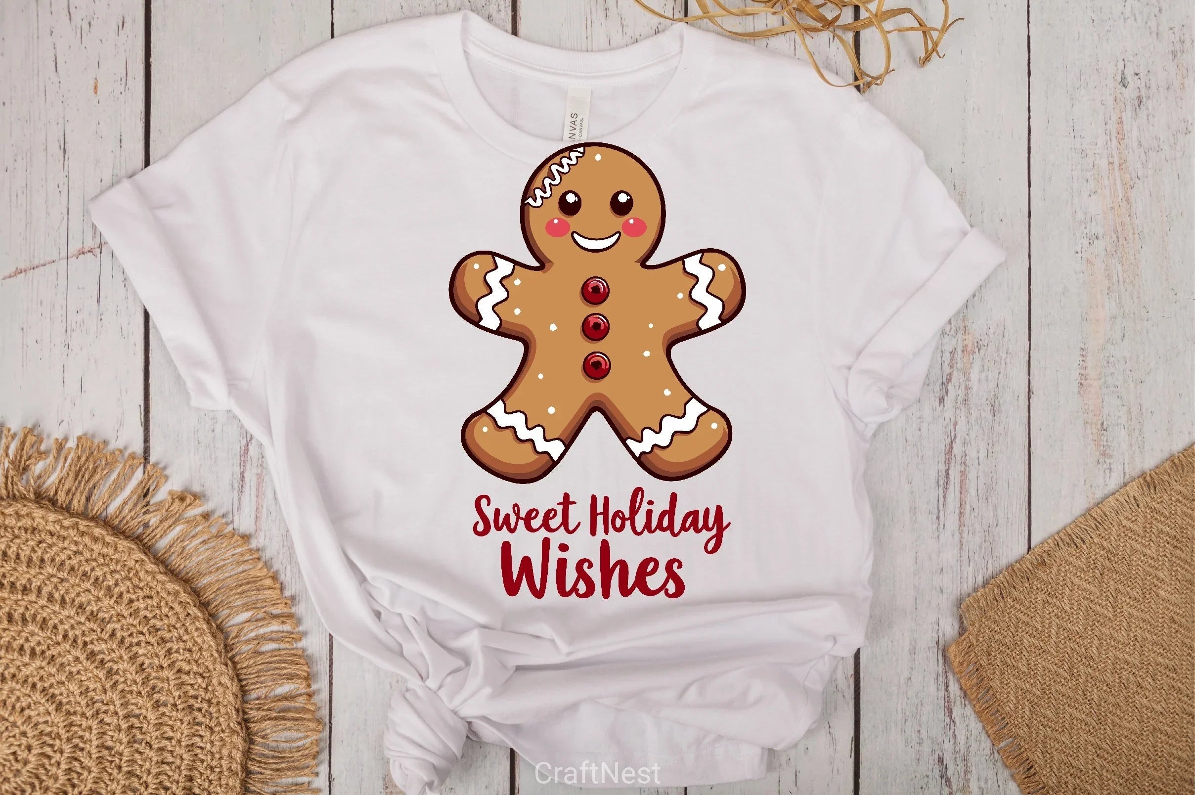 Gingerbread Man Holiday Clipart Bundle - CraftNest - Digital Crafting and Art