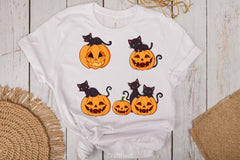 Black Cats Halloween Pumpkins Clipart Bundle - CraftNest - Digital Crafting and Art