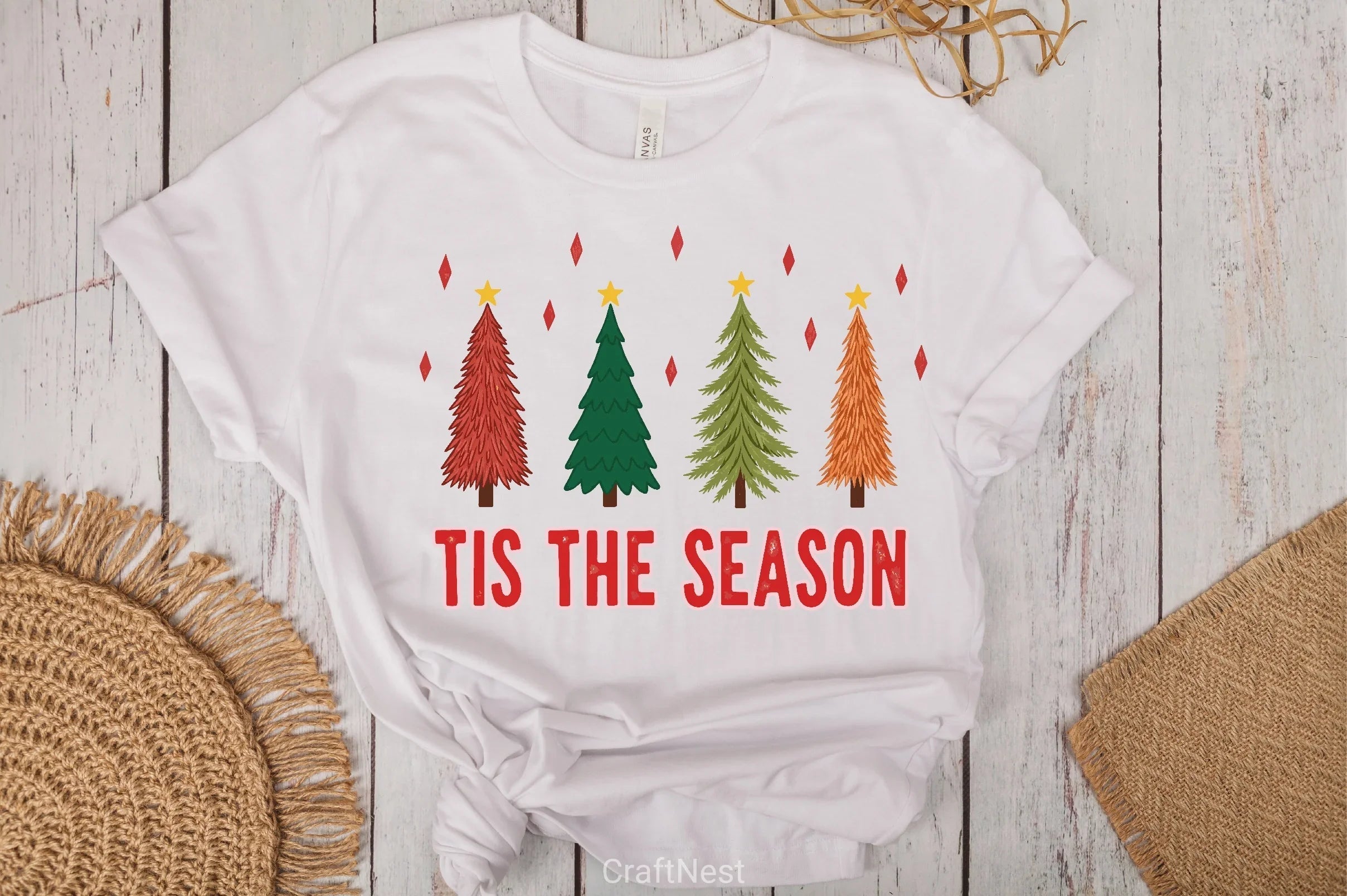 Christmas Trees Clipart Bundle - CraftNest - Digital Crafting and Art