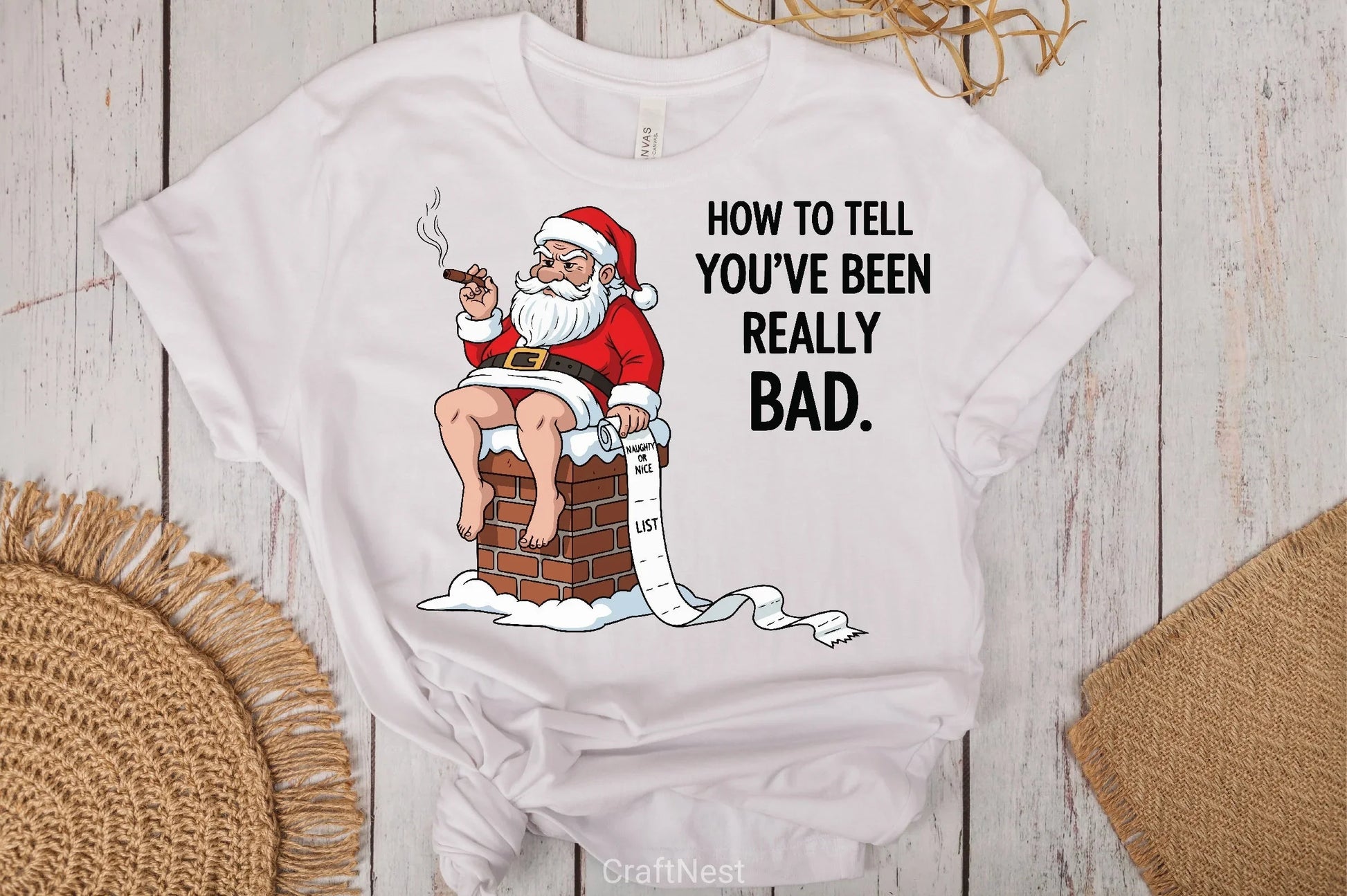 Santa's Naughty List Humor Clipart Bundle - CraftNest - Digital Crafting and Art