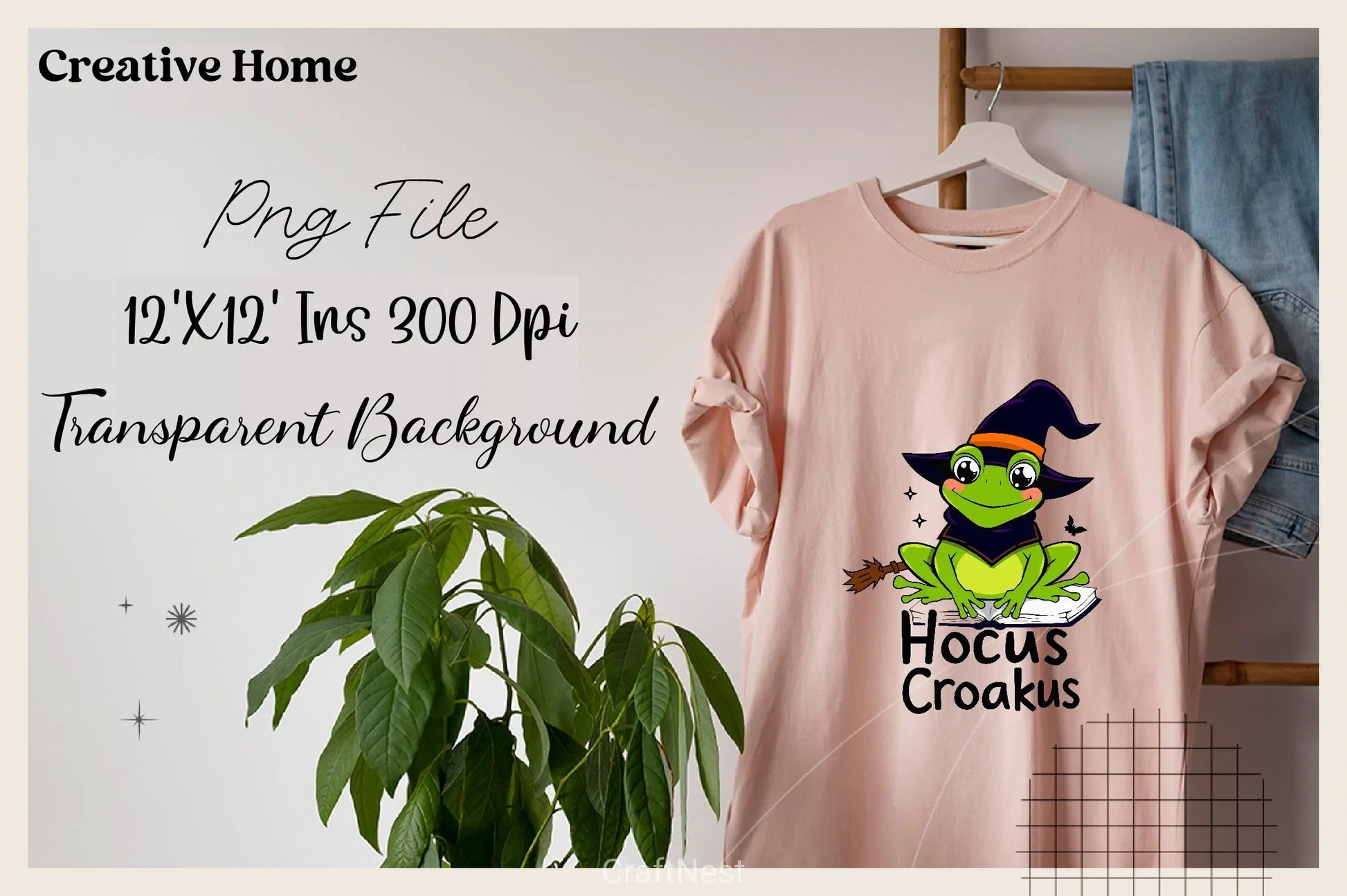 Cute Witch Frog Halloween Clipart Bundle - CraftNest - Digital Crafting and Art