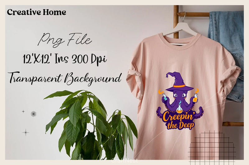 Creepy Octopus Witch Clipart Bundle - CraftNest - Digital Crafting and Art