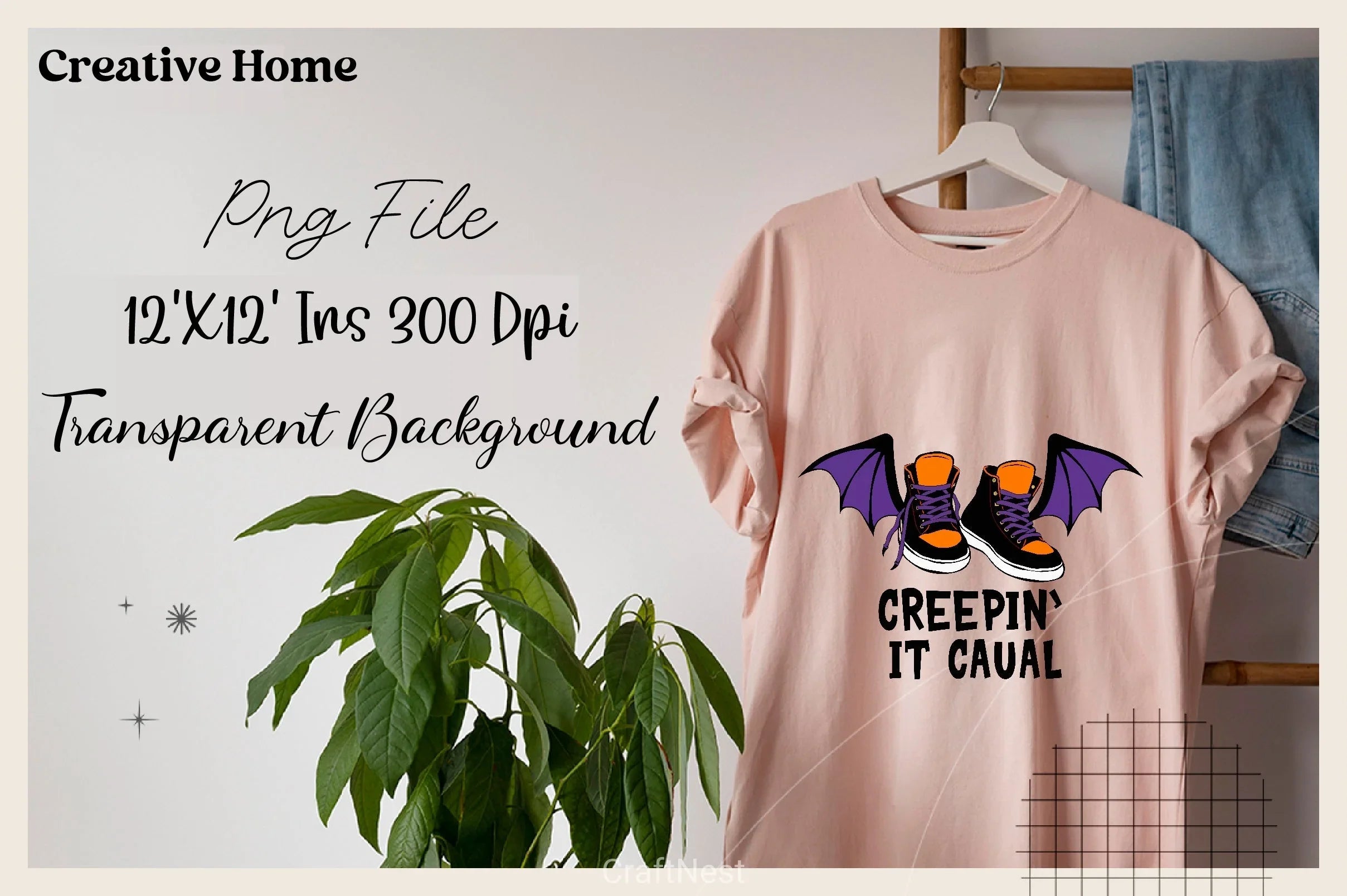 Creepy Halloween Shoes Bat Wings Clipart Bundle - CraftNest - Digital Crafting and Art